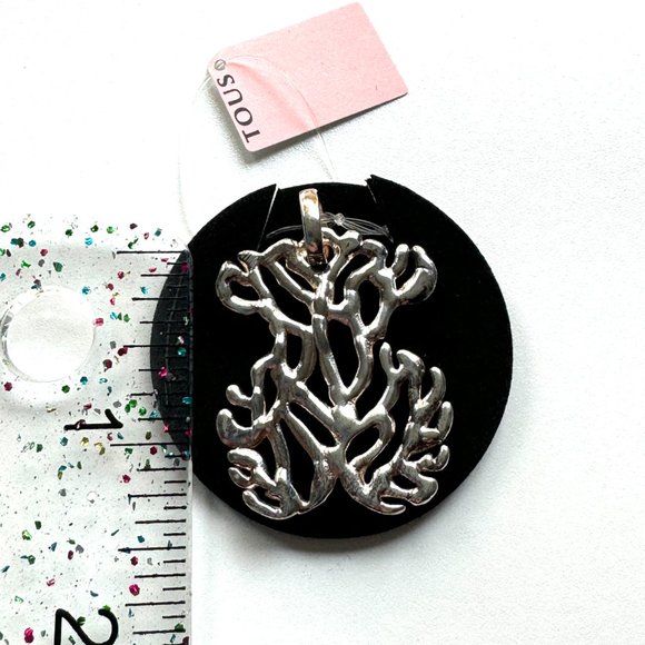 3200 TOUS LARGE BEAR OCEAAN LARGE SILVER PENDANT CHARM WITH CERTIFICATE - Picture 5 of 11